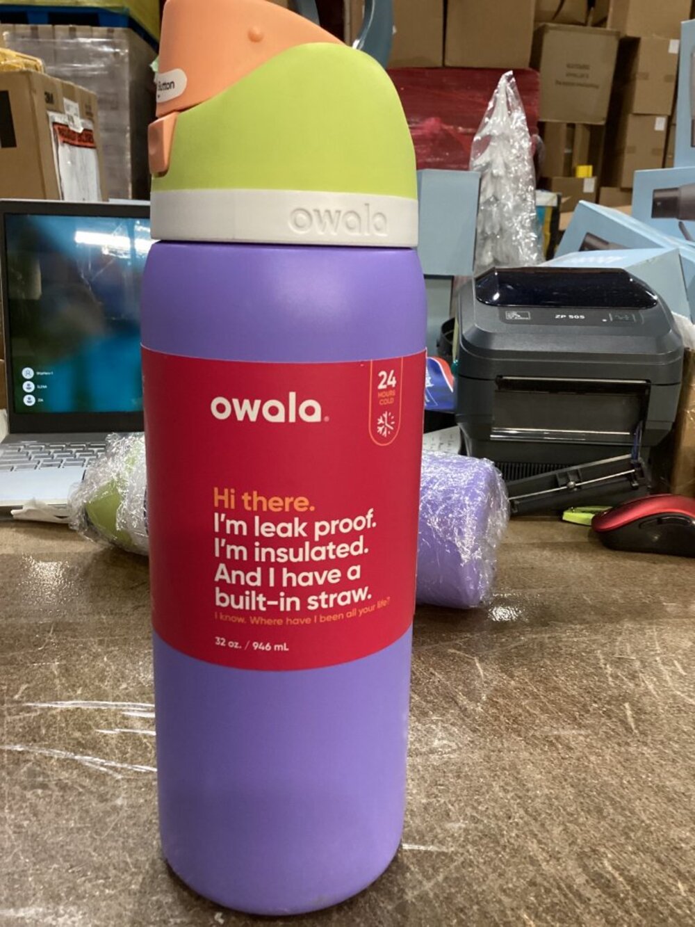 Owala FreeSip Stainless Steel Water Bottle 32 oz - Picture 3 of 6